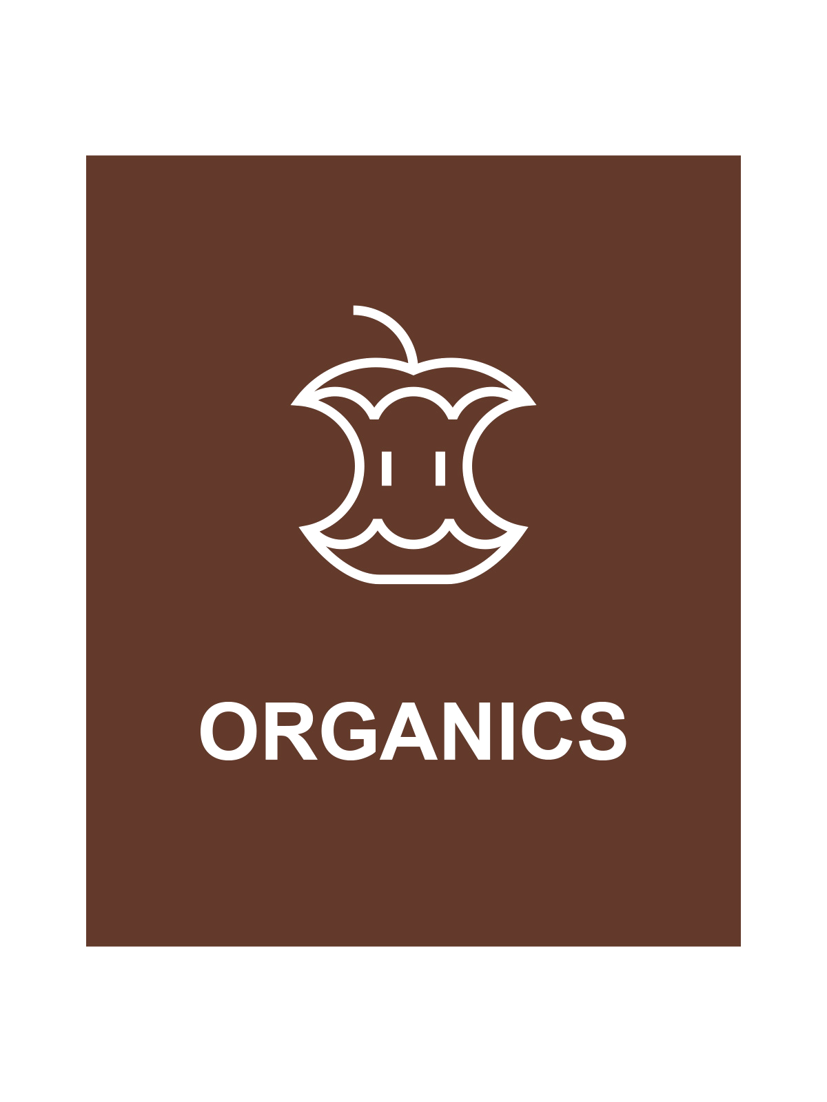 SPECTRUM – Cube Slim Sign – Organics – Brown-White