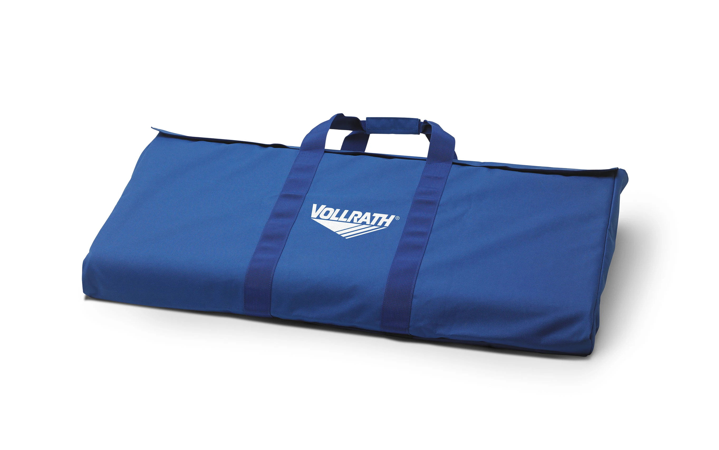 Vollrath branded blue nylon carrying bag for the MBA92820 folding mobile sneeze guard