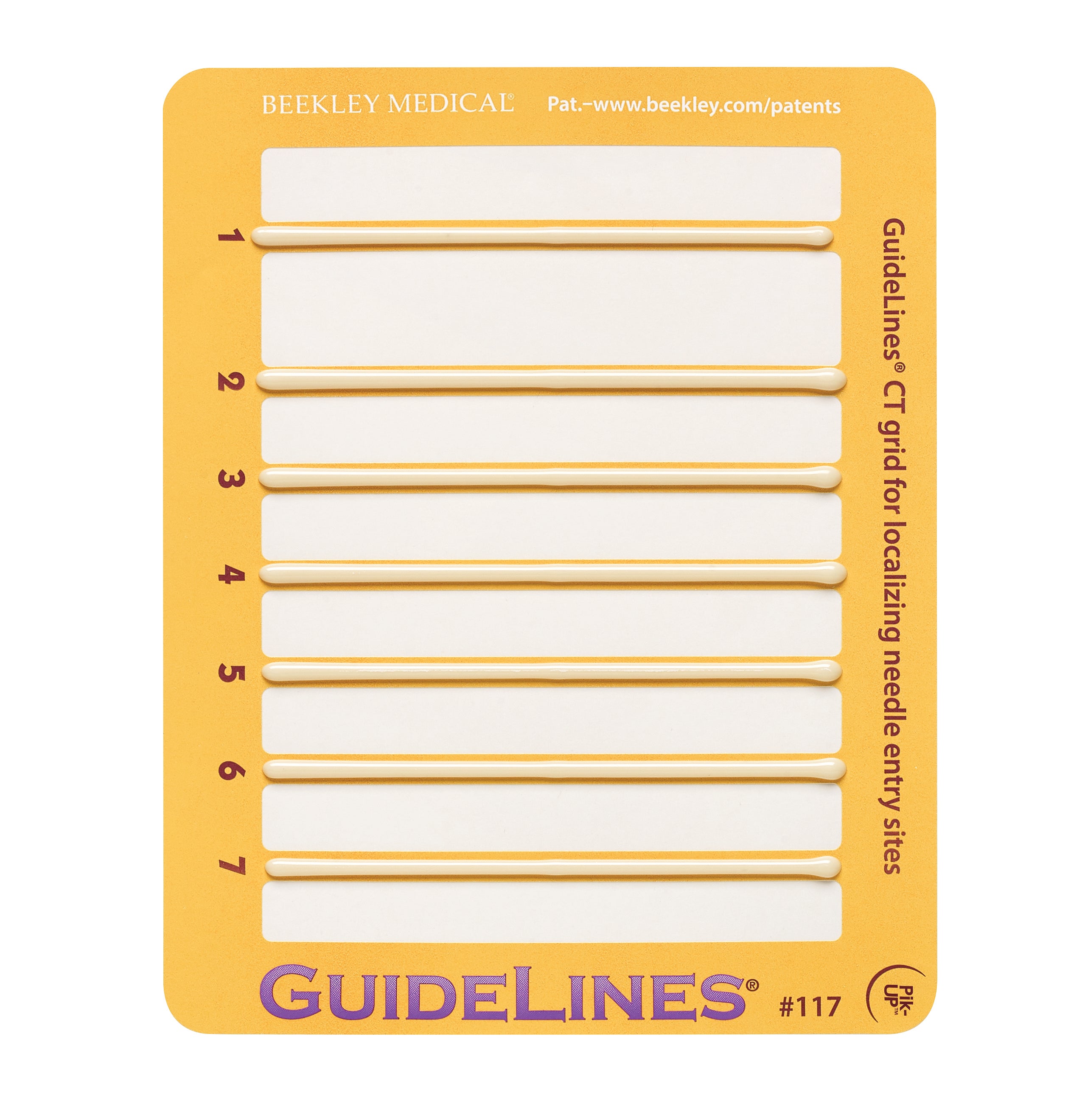 CT Biopsy Grid GuideLines® For CT-guided Biopsues of Neck and Small Areas