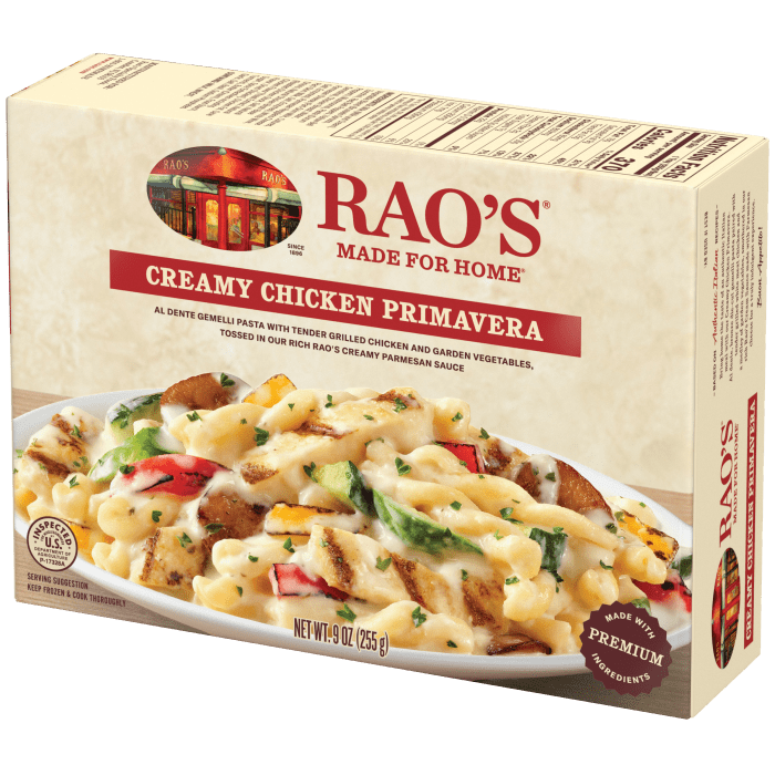Creamy Chicken Primavera Frozen Meal, 9 oz - Right angle Image
