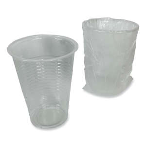 Boardwalk, Translucent Plastic Cold Cups, Individually Wrapped, 9 oz, Polypropylene, Clear