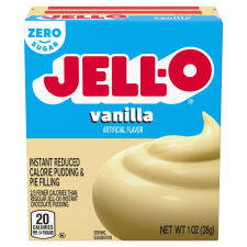 Jell-O Vanilla Sugar Free Fat Free Instant Pudding & Pie Filling, 1 oz Box