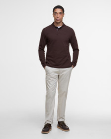 Polo Essential a maniche lunghe Dark Oak