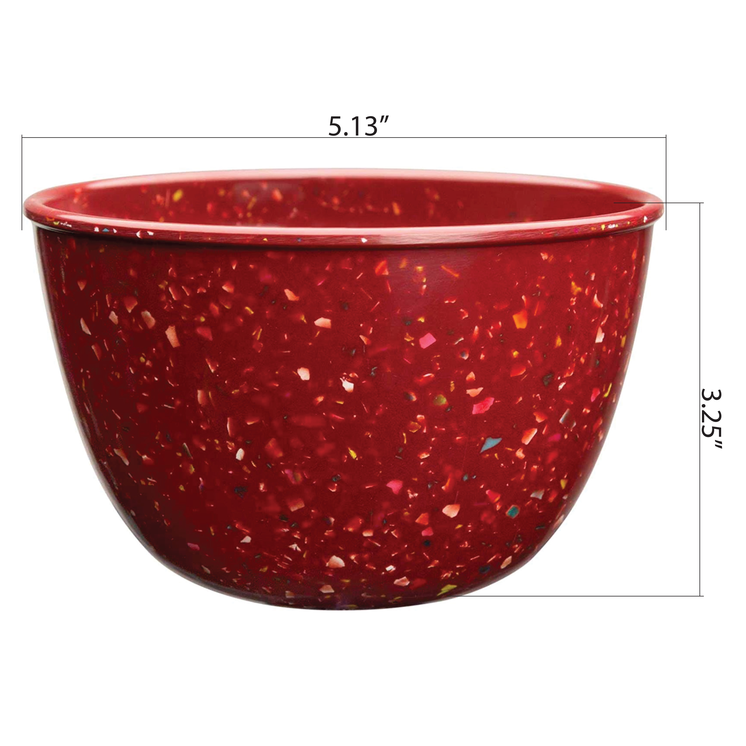Confetti 24 ounce Soup Bowl, Brick, 6-piece set