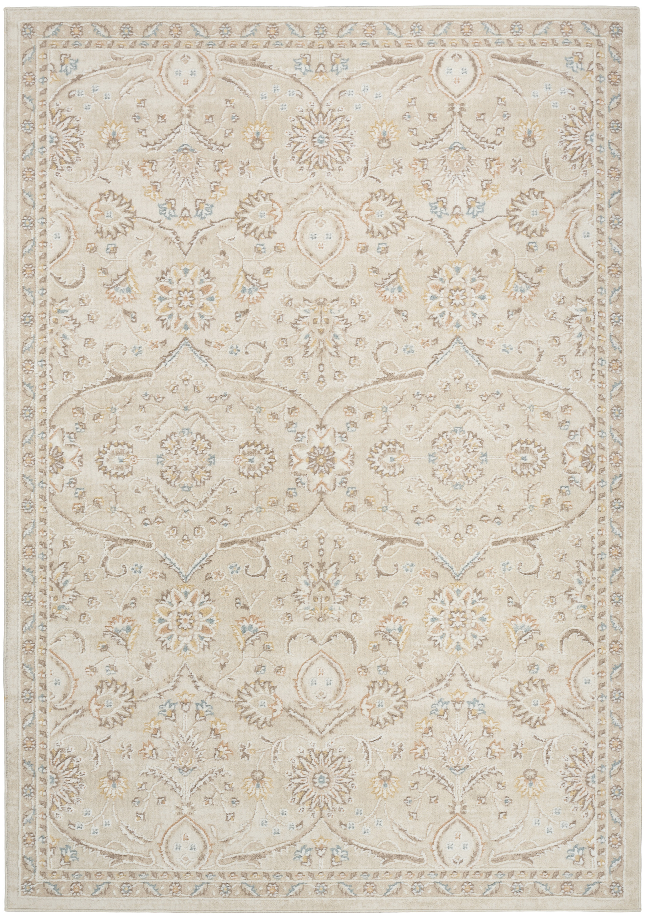 Nourison Isla 5'3" x 7' Ivory Vintage Indoor Rug