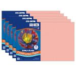 Tru-Ray&reg; Construction Paper, Heavyweight, Salmon, 12" x 18", 50 Sheets Per Pack, 5 Packs PAC103042-5
