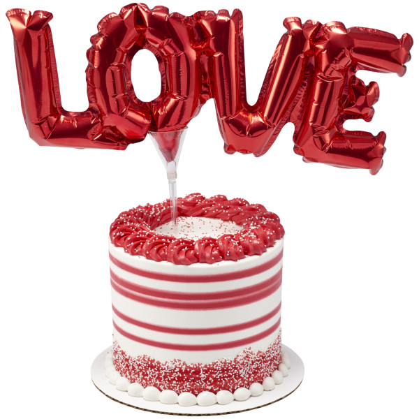 Inflatable Red LOVE Anagram® Cake Pic