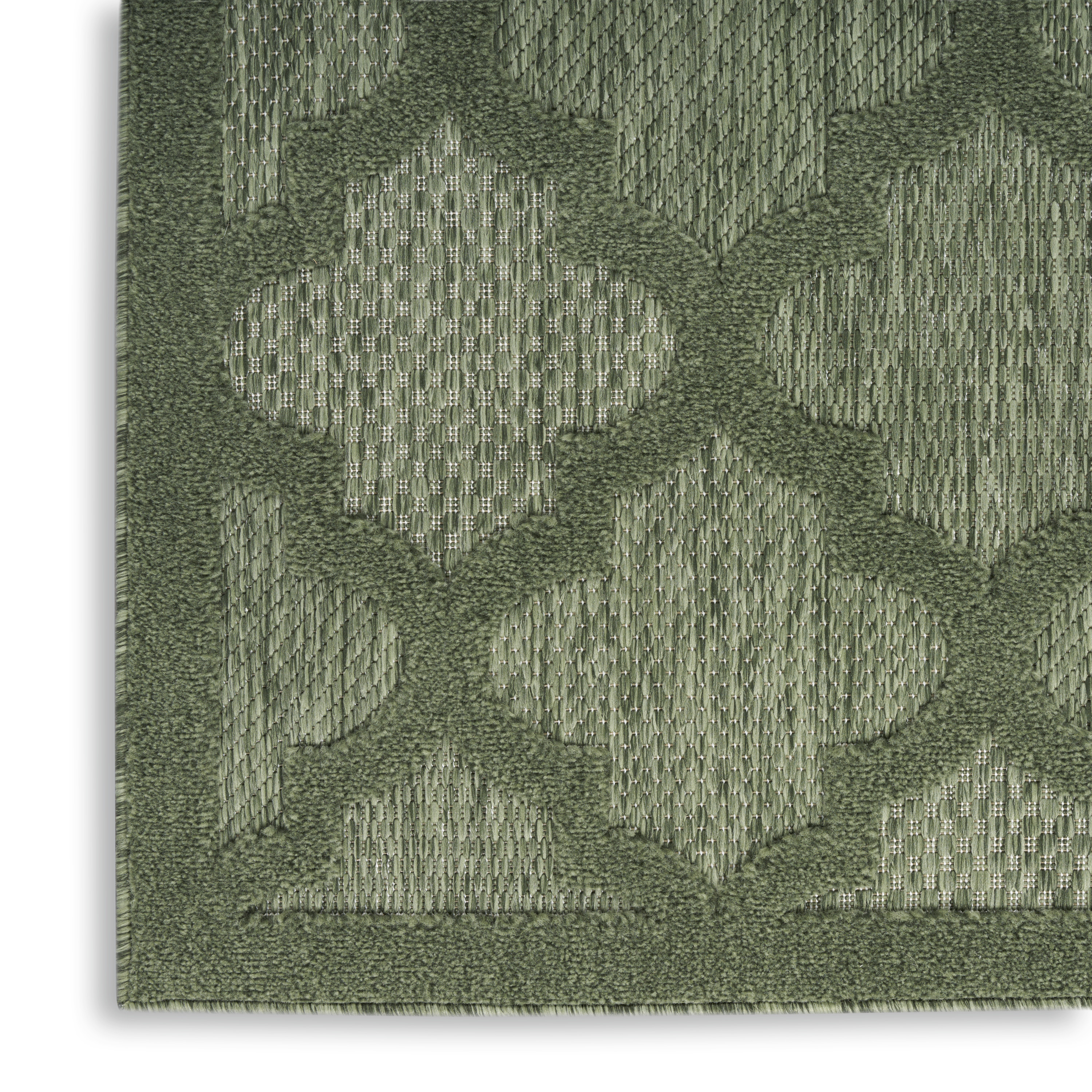 Nourison Easy Care 10' x 14' Green Modern Rug
