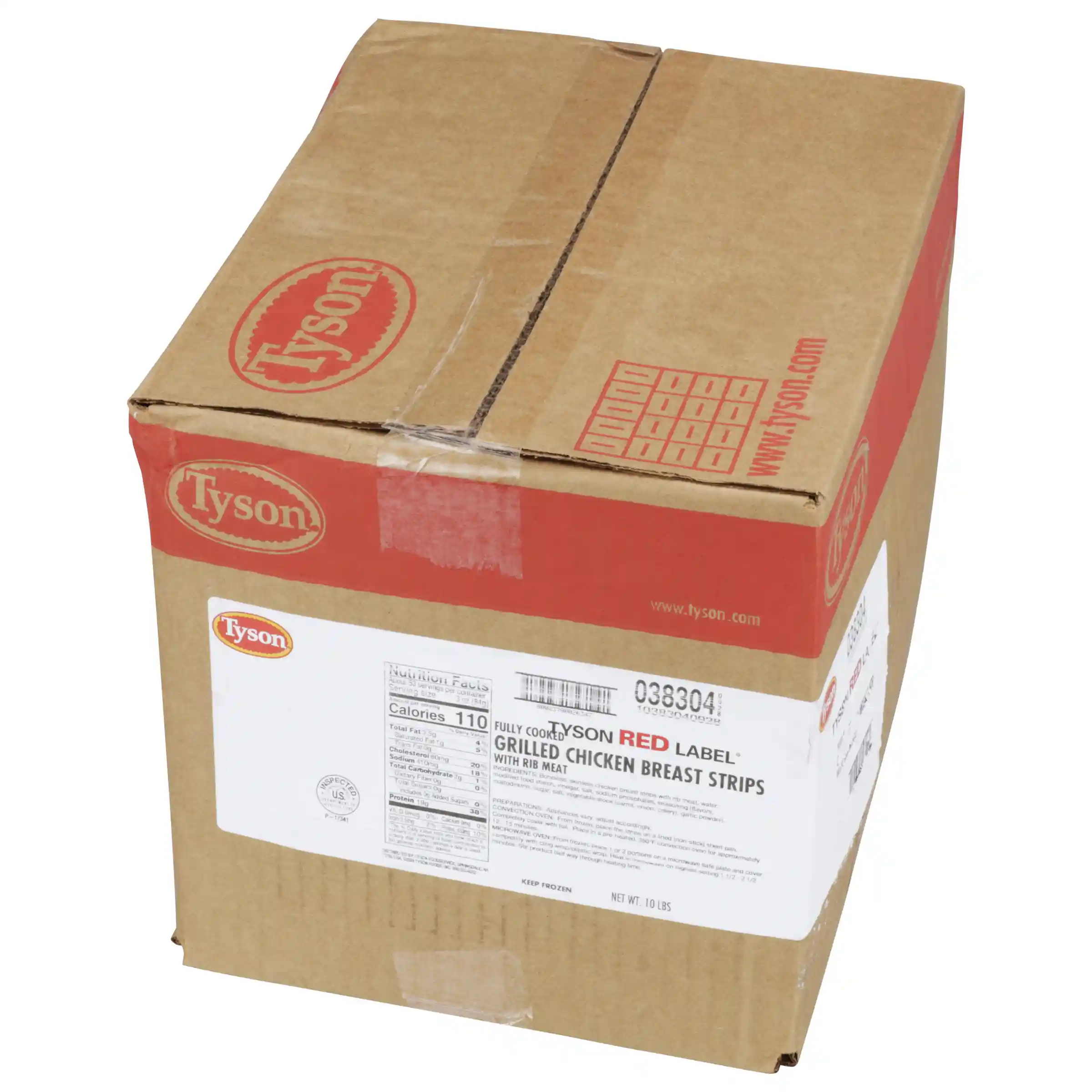 Tyson Red Label® Fully Cooked Unbreaded Grilled Chicken Breast Strips, Small  _image_5