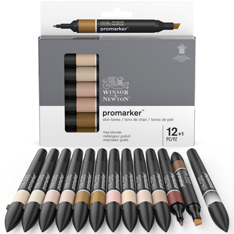 Promarker™ Skin Tones, Set of 12+1