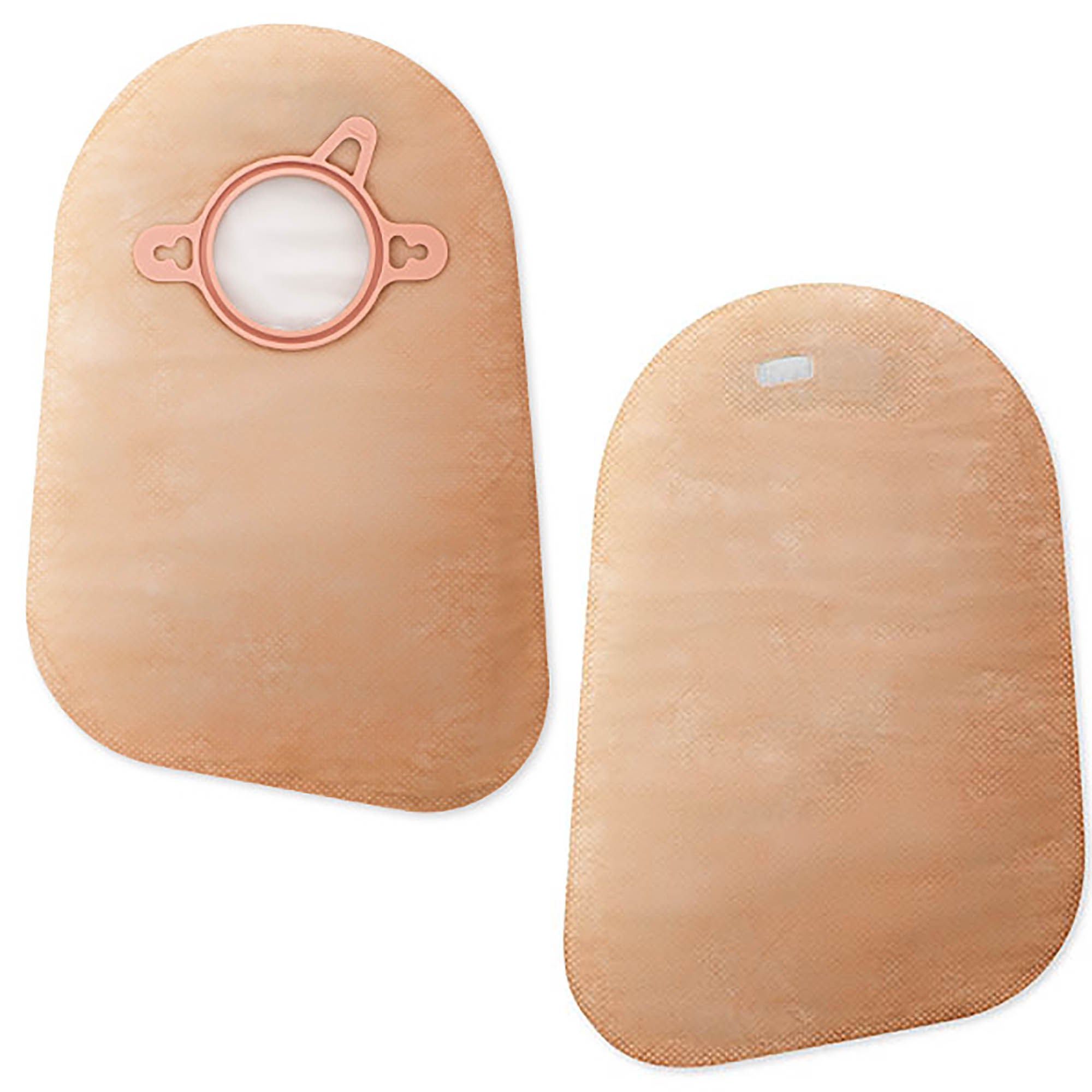 New Image™ 2-Piece Beige Ostomy Pouch, Pre-cut to Fit 70 Stomas, Blue