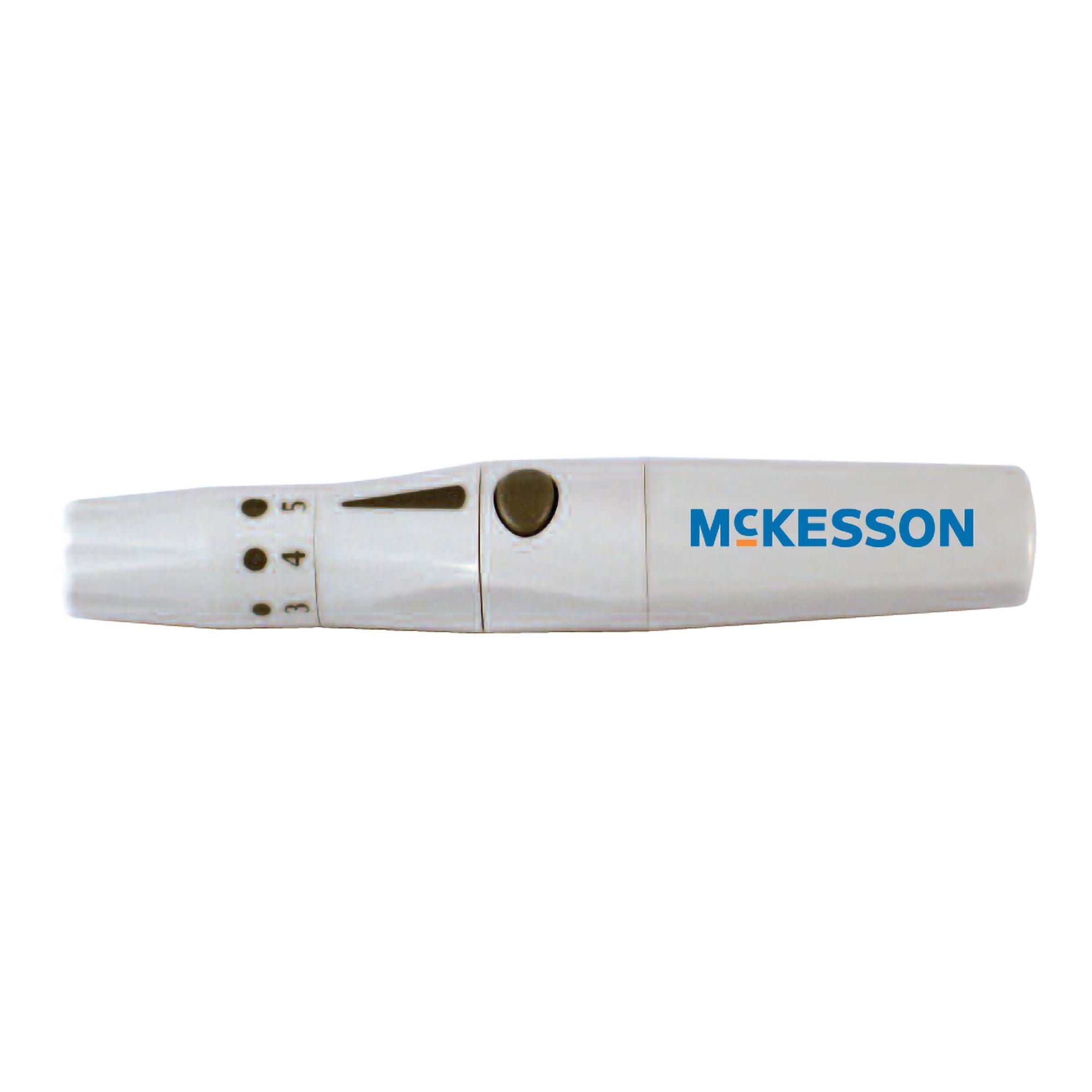 McKesson Push Button Activation Lancing Device for Fingers, Multiple Depths