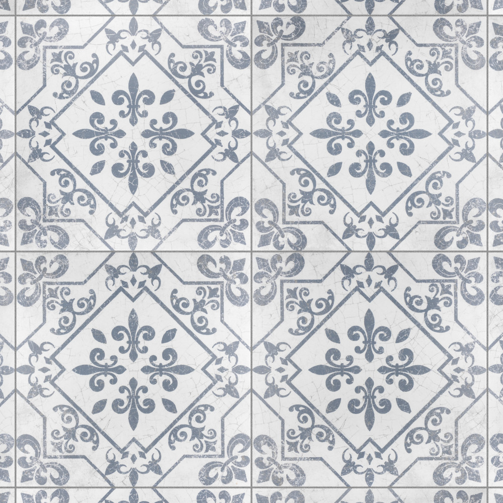 Atlantic Azul 17-5/8 in. x 17-5/8 in. Ceramic Floor and Wall Tile