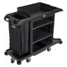 Rubbermaid Commercial, Full Size Housekeeping Cart, Black