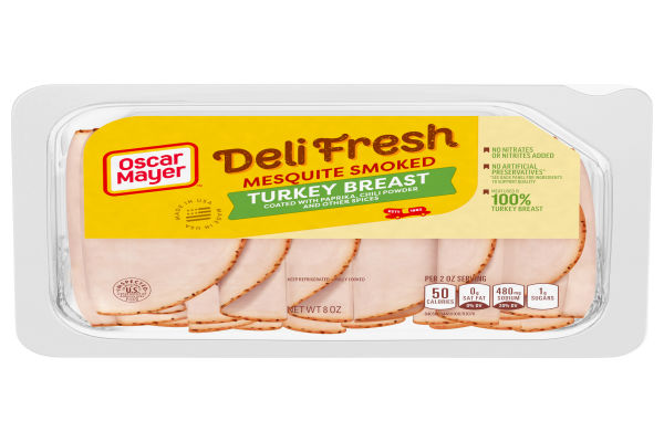 Oscar Mayer Deli Fresh Mesquite Smoked Turkey Breast, 8 oz Tray - My ...