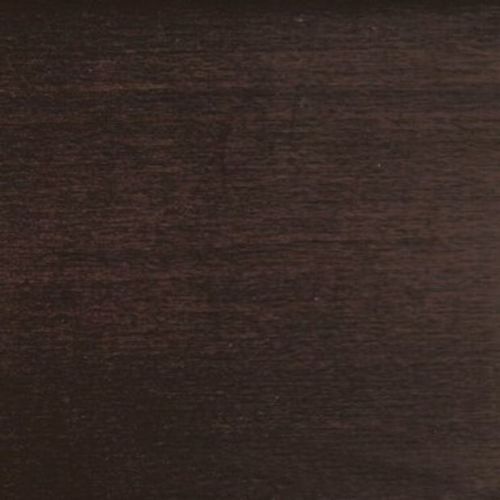 Dark brown wooden panel with fine horizontal grain; displaying subtle texture and low sheen; close-up, evenly lit, filling the frame with no surrounding objects or view.