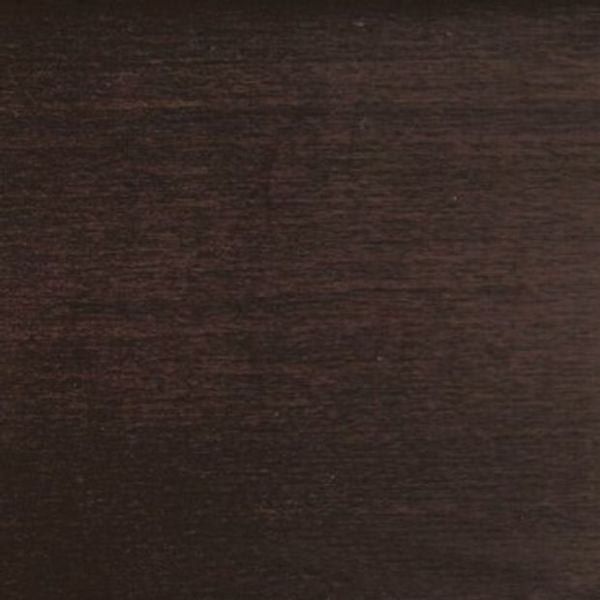 Dark brown wooden panel with fine horizontal grain; displaying subtle texture and low sheen; close-up, evenly lit, filling the frame with no surrounding objects or view.