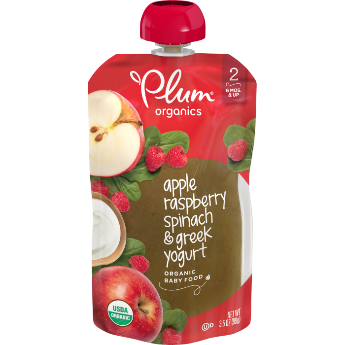 Apple, Raspberry, Spinach & Greek Yogurt Baby Food