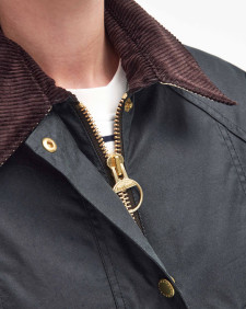 Modern Beadnell Waxed Jacket Sage-Ancient