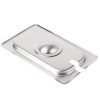 Ninth-size Super Pan V® slotted stainless steel cover