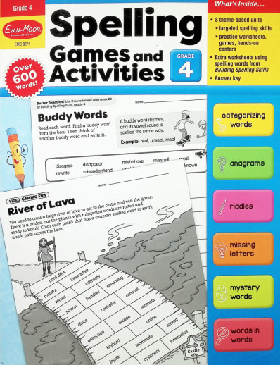 Spelling Games and Activities, Grade 4
