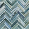 Agate Amalfi 1×4 Herringbone Mosaic Silk