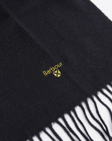 Plain Lambswool Scarf Classic Black