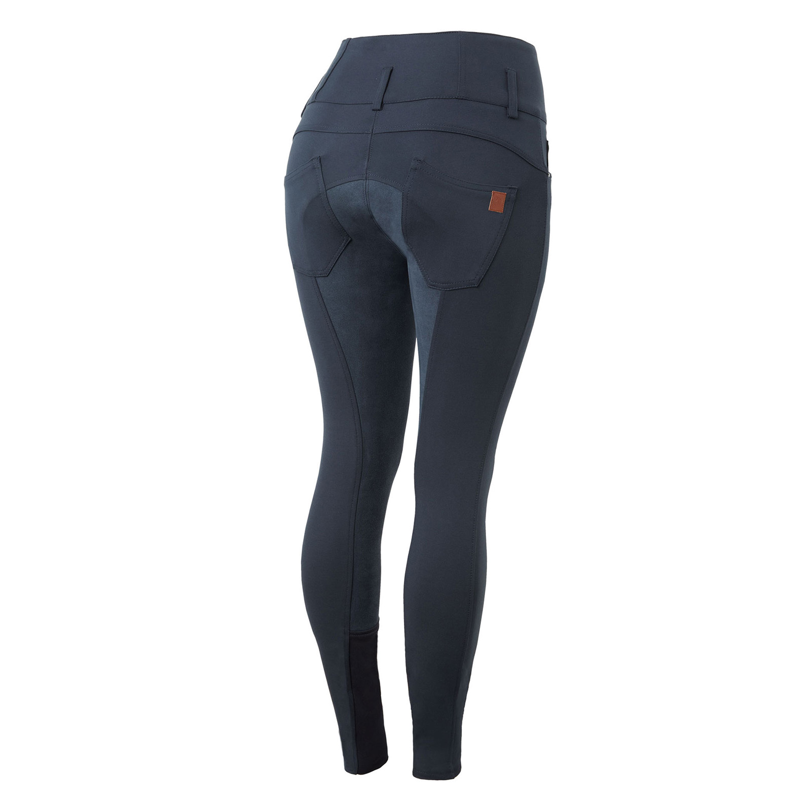 Horze Tara Womens High Waist Breeches Leather Full Seat