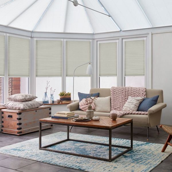 Thermashade Light Grey Pleated blind