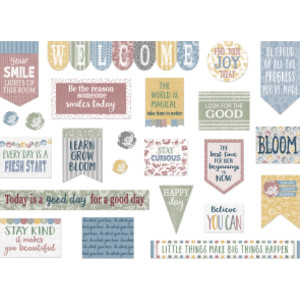 Classroom Cottage Mini Bulletin Board Set, 23 Pieces