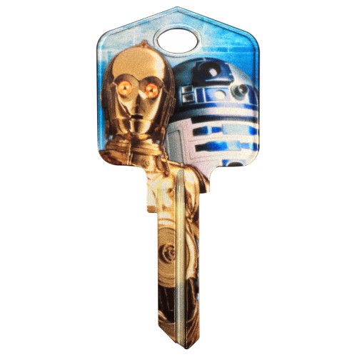 Star Wars C-3PO & R2-D2 Key Blank Kwikset 66/97 KW1/10