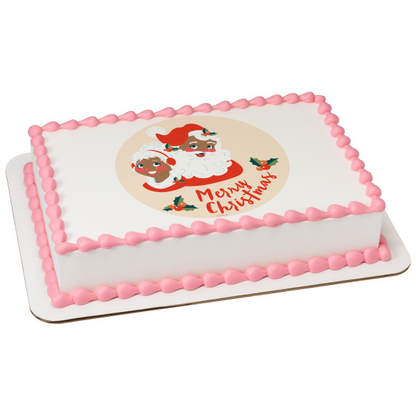 Merry Christmas Jolly PhotoCake® Edible Image®