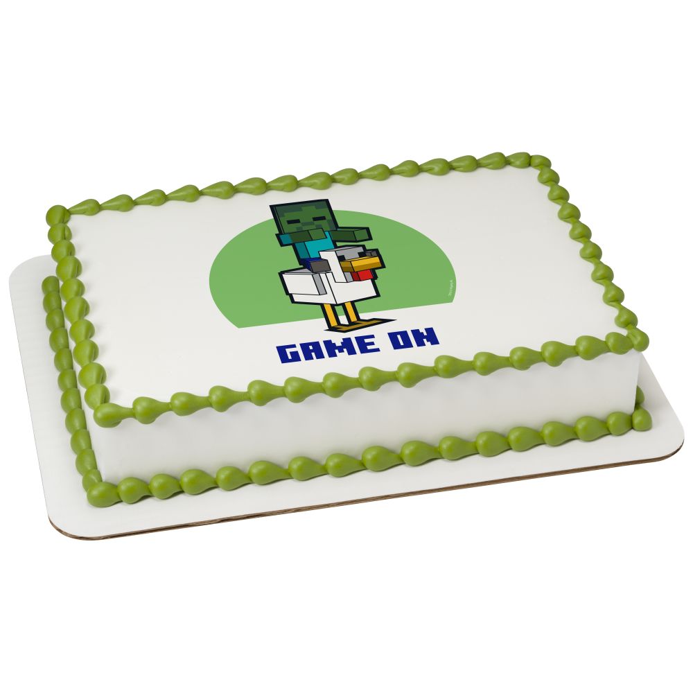 Image Cake MINECRAFT Game On
