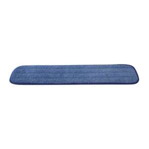 Square Scrub, 24"W, Microfiber, Blue, Wet Mop