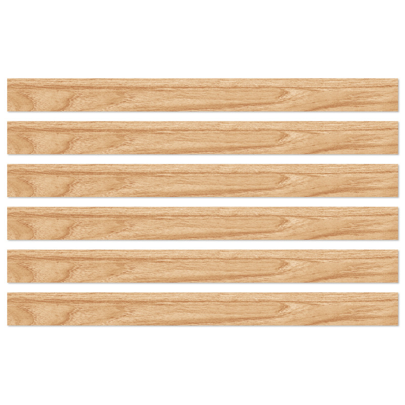 Grow Together Light Wood Grain Straight Borders, 36 Feet Per Pack, 6 Packs
