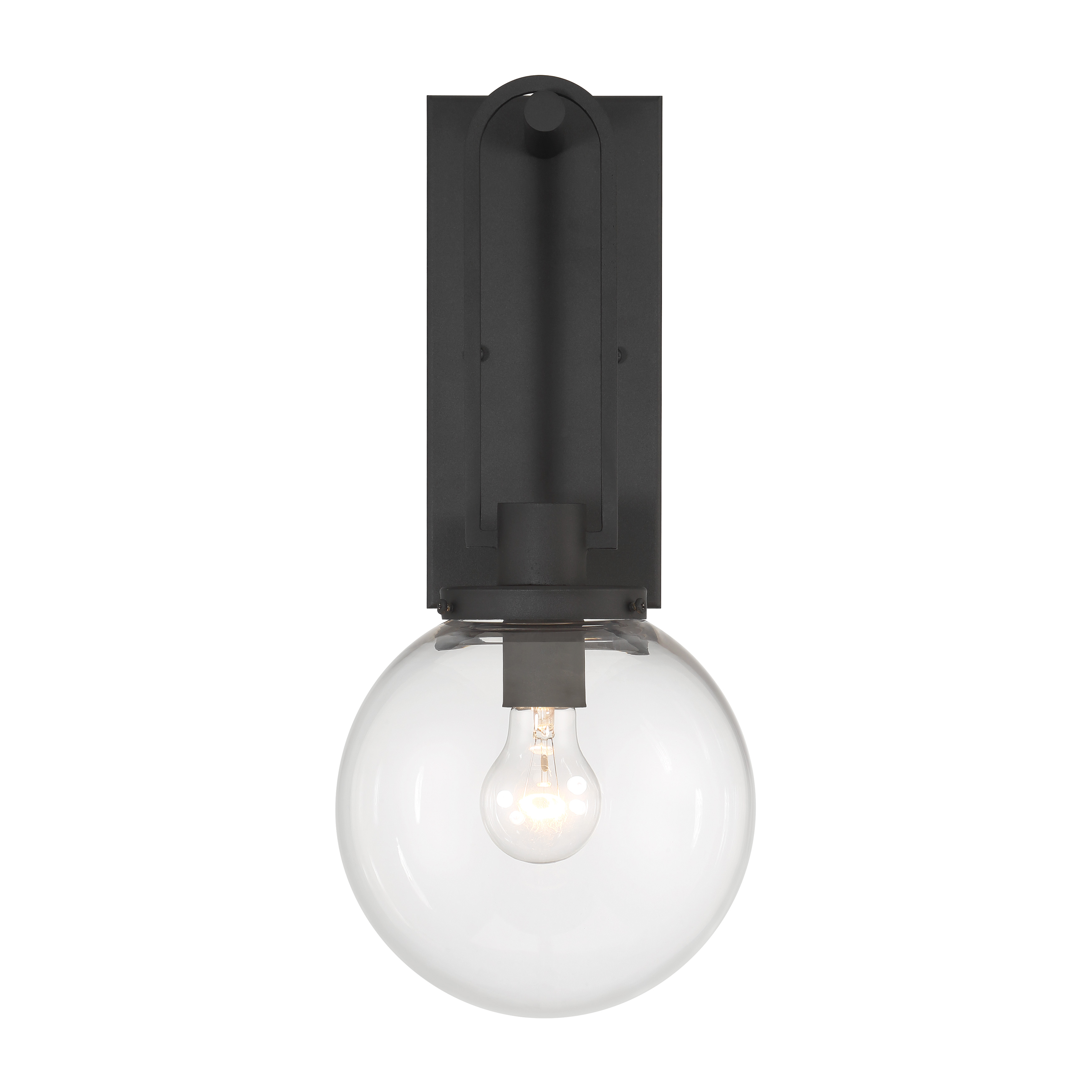 1 Light Wall Mount in Sand Coal Finish - alternate view