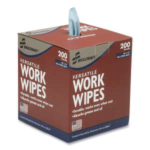 NSN7920016849744, AbilityOne, SKILCRAFT, 1 ply, 10.00"x12.00", Paper, Industrial Wipers, Blue