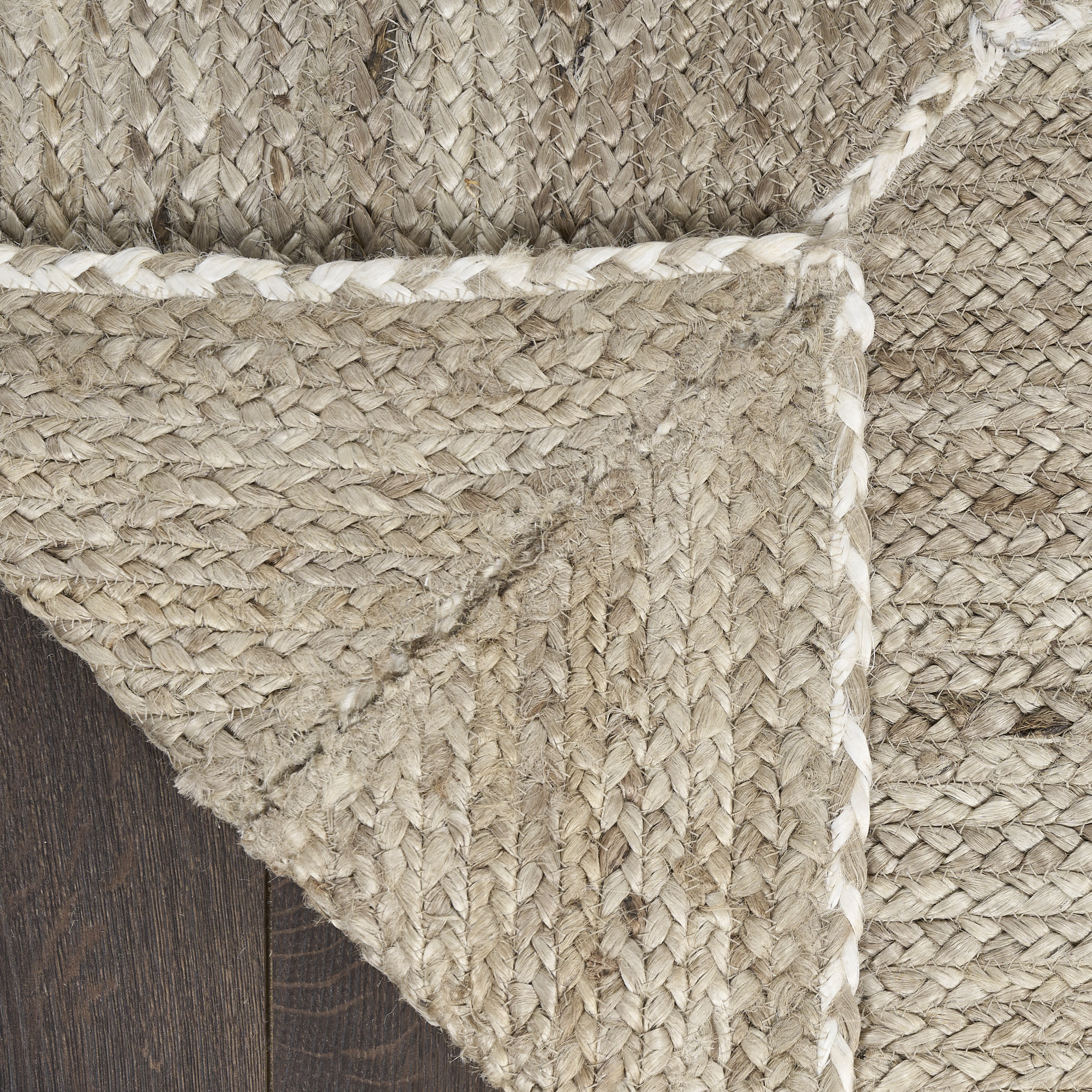 Nourison Terrazzo Jute 4' x 6' Natural Grey Farmhouse Indoor Rug
