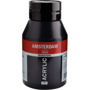 Standard Acrylic Paint Tube, 1000 mL, Lamp Black 702