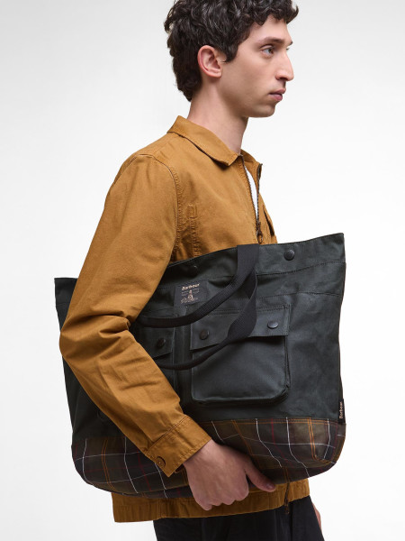 Borsa tote Field in tessuto cerato Borsa tote Field in tessuto cerato