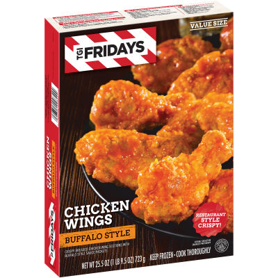 TGI Fridays Buffalo Style Chicken Wings Value Size, 25.5 oz Box