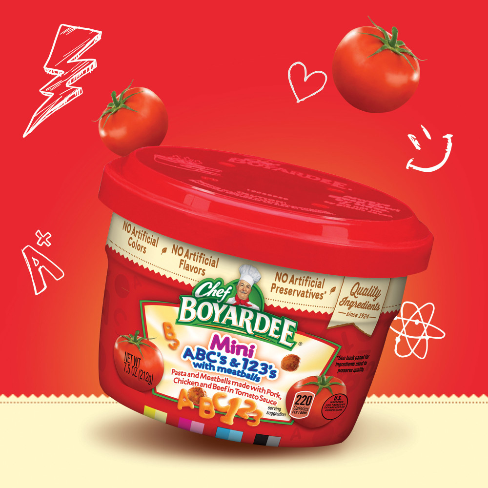 CHEF BOYARDEE Mini Abc's And 123'S Pasta Shapes With Mini Meatballs