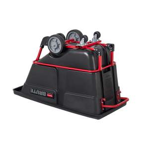 Rubbermaid Commercial, BRUTE, Rotomolded Tilt Truck, Heavy Duty, 1/2 Cubic Yard, Black