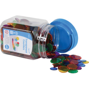 Transparent Counters - Mini Jar - Set of 500
