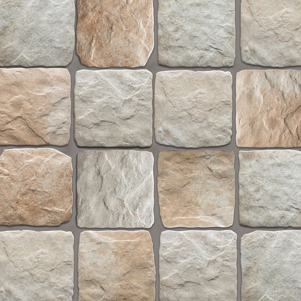 Country Beige 5-7/8 in. x 5-7/8 in. Porcelain Floor and Wall Tile