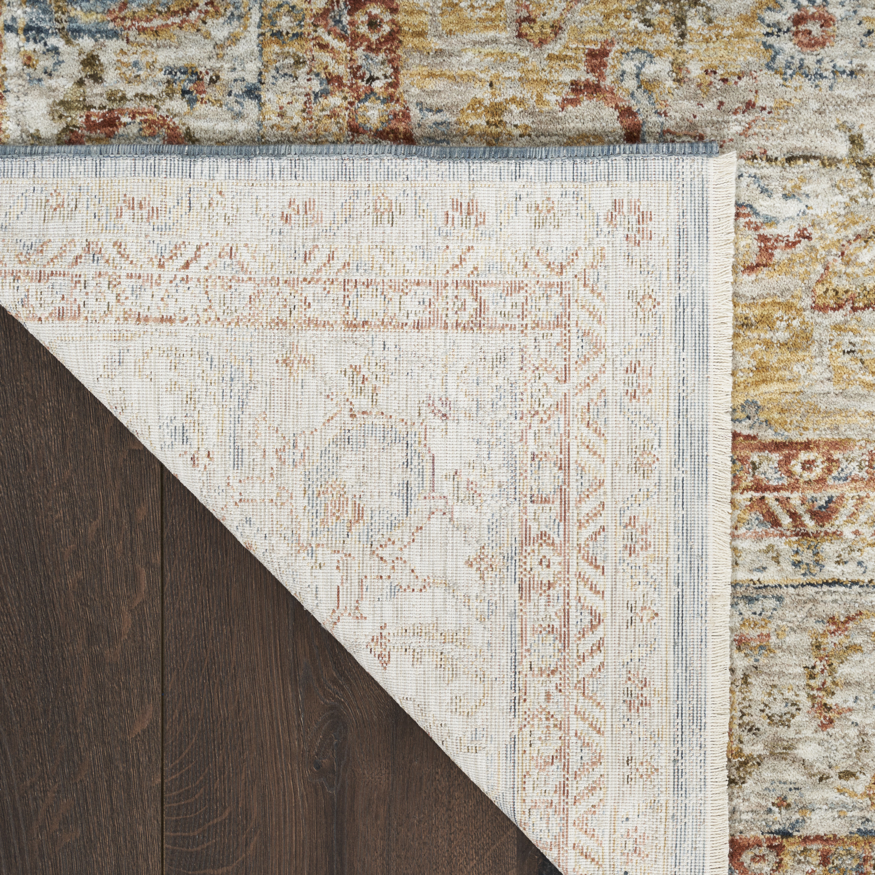 Nourison Sahar 2'3" x 10'2" Ivory Blue Vintage Indoor Rug