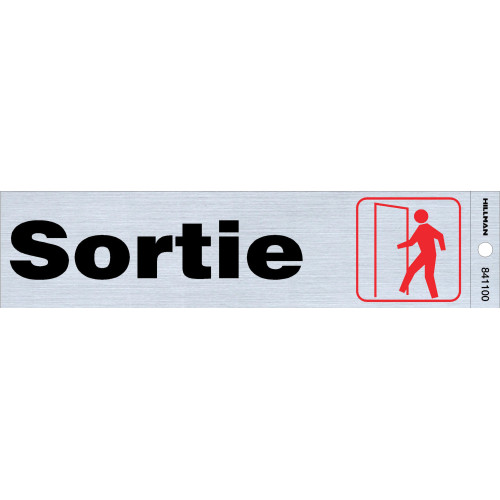 French Adhesive Exit Sign, 2