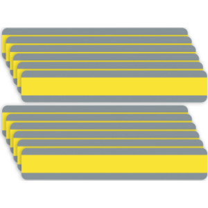 Double Wide Sentence Strip Reading Guide, 1-1/4" x 7-1/4", Yellow, Pack of 12