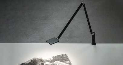 Adjust Novus Attenzia Task lighting right where you need it.