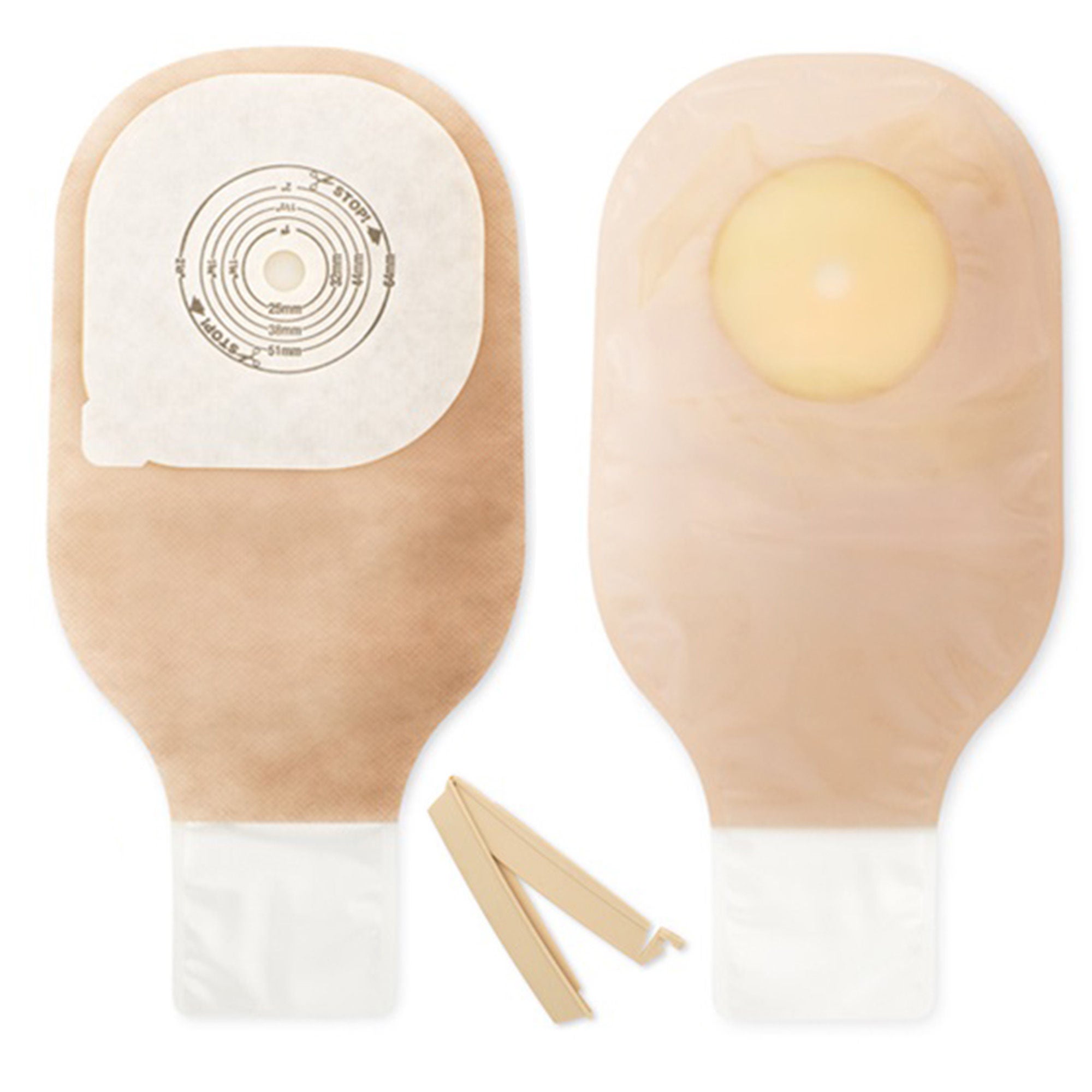 Premier™ One-Piece Ultra Clear Colostomy Pouch, 64mm Flange